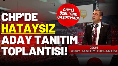 CHP'de Hataysız aday tanıtım toplantısı!