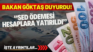 Bakan Göktaş duyurdu: Hesaplara yatırıldı