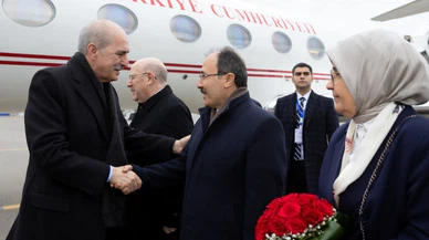 TBMM Başkanı Kurtulmuş, Azerbaycan’a geldi!