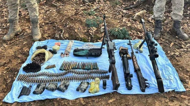 Bitlis'te PKK'lılara ait mühimmat ele geçirildi!