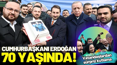 Cumhurbaşkanı Erdoğan'a doğumgünü sürprizi!