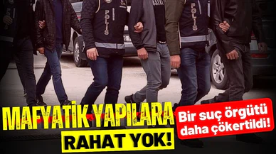 Bir organize suç örgütü daha çökertildi!