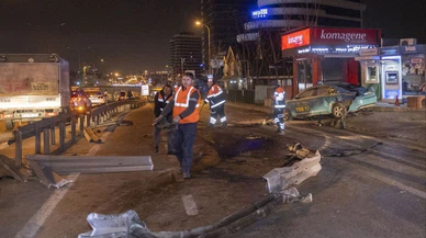Kartal'da feci kaza! D-100 savaş alanına döndü!