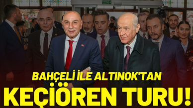 Devlet Bahçeli ile Turgut Altınok'tan Ankara'da Keçiören turu