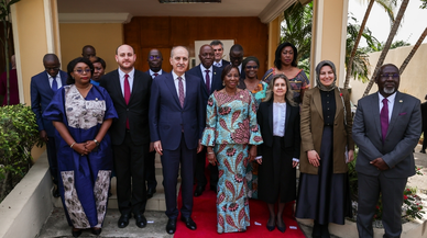 TBMM Başkanı Kurtulmuş, Fildişi Sahili Senato başkanı ile görüştü