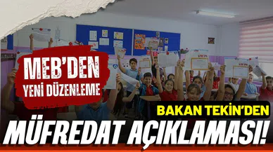 Bakan Tekin'den müfredat açıklaması!