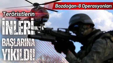 Teröristlerin inleri başlarına yıkıldı!