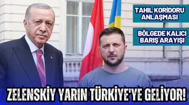 Zelenskiy yarın Türkiye'ye gelecek