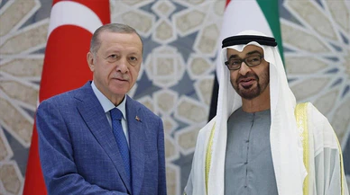 Erdoğan, BAE Devlet Başkanı Al Nahyan ile görüştü