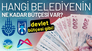 Hangi belediyenin ne kadar bütçesi var?
