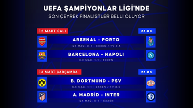 UEFA Şampiyonlar Ligi'nde son çeyrek finalistler belli oluyor