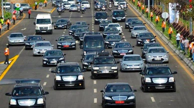 Erdoğan'ın koruma ekibi kaza geçirdi!