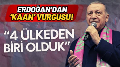 Erdoğan'dan KAAN vurgusu: 4 ülkeden biri olduk