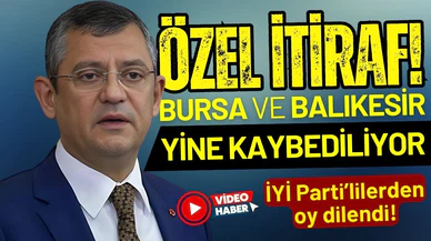 Özel, Bursa'yı gözden çıkararak Alinur Aktaş'ı işaret etti, Balıkesir'de de İYİ Parti'lilerden oy dilendi