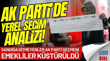 AK Parti'de flaş yerel seçim analizi!