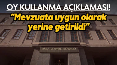 MSB: “Mevzuata uygun olarak yerine getirildi”