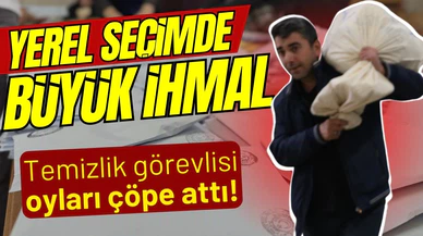 Temizlik görevlisinin ihmali seçimi yeniletiyor!