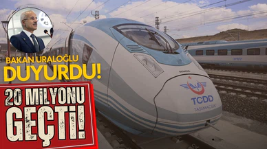 Ankara-Eskişehir YHT'nin yolcu sayısı 20 milyonu geçti