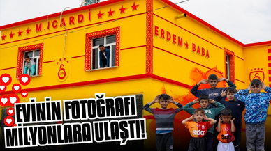 Galatasaraylı taraftarın evinin fotoğrafı dünyada milyonlara ulaştı