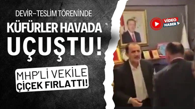 Düzce'de devir teslim töreninde küfürler havada uçuştu!