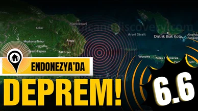 Endonezya'da 6,6 büyüklüğünde deprem