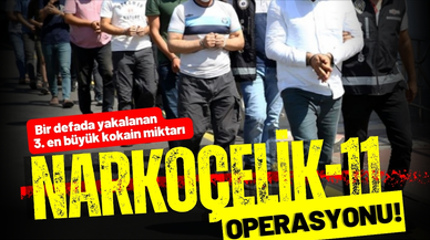"Narkoçelik-11" operasyonlarında 13 kişi yakalandı