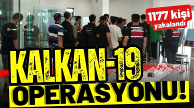 "Kalkan-19" operasyonlarında 1177 düzensiz göçmen yakalandı