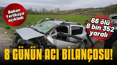 Bayramın ilk 8 günündeki acı bilanço!