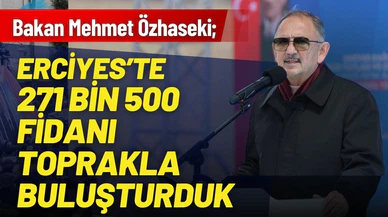 Kayseri’de fidanlar 3 ayrı noktada toprakla buluştu