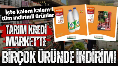 Tarım Kredi Market birçok üründe indirime gitti!
