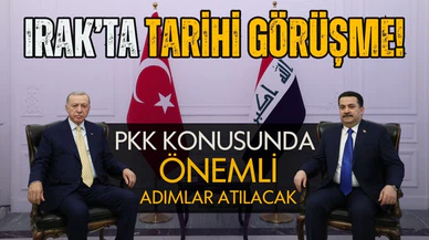 Cumhurbaşkanı Erdoğan Irak'ta: Resmi törenle karşılandı