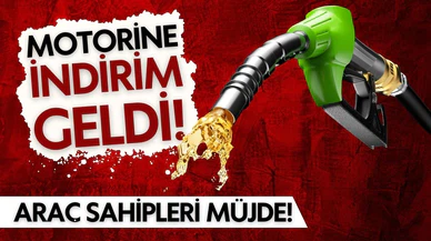 Motorine indirim geldi: Bu gece pompaya yansıyacak