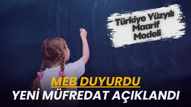 MEB resmen duyurdu! Yeni müfredat taslağı açıklandı