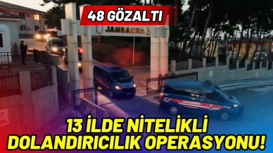 13 ilde nitelikli dolandırıcılık operasyonu: 48 gözaltı