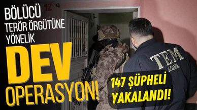 Bölücü terör örgütüne yönelik dev operasyon!
