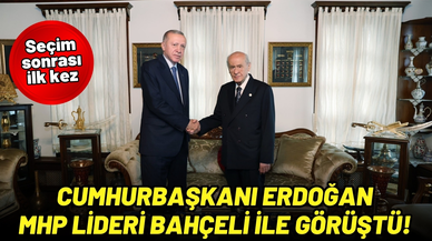 Cumhurbaşkanı Erdoğan, Bahçeli ile görüştü