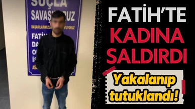 Yolda yürüyen kadına kafa atıp çantasını çalan kişi tutuklandı