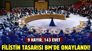 Filistin tasarısı BM'de onaylandı