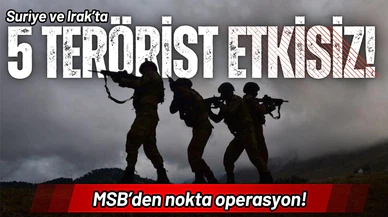 5 PKK'lı terörist daha yok edildi!