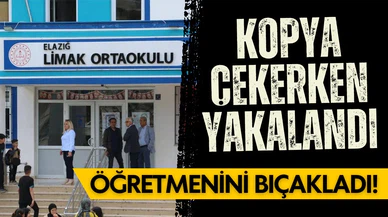 Kopya çekerken yakalanınca öğretmenini bıçakladı!