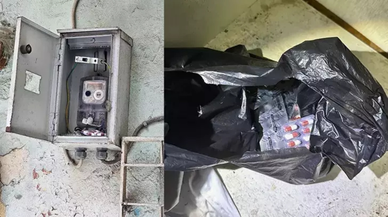 Elektrik panosundan 935 uyuşturucu hap çıktı