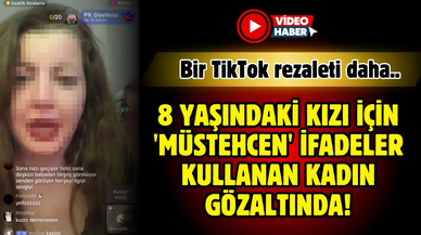 Canlı yayında 8 yaşındaki kızı için 'müstehcen' ifadeler kullanan kadına gözaltı