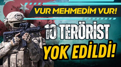 PKK'ya darbe üstüne darbe: 10 terörist yok edildi