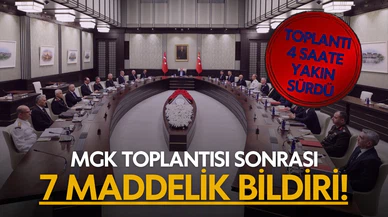 Milli Güvenlik Kurulu toplantısı sona erdi
