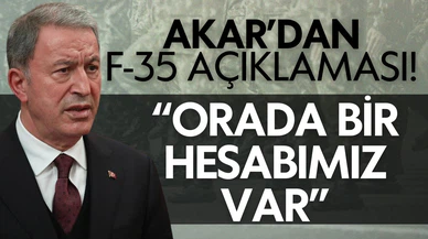 Hulusi Akar'dan F-35 açıklaması!