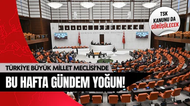 TBMM'de bu hafta gündem yoğun!