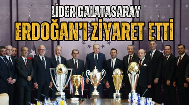 Cumhurbaşkanı Erdoğan, Galatasaray'ı ağırladı