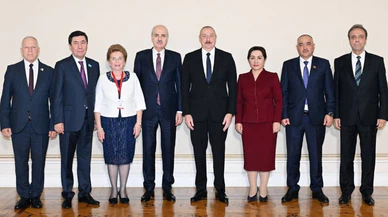 Kurtulmuş, Cumhurbaşkanı Aliyev ile görüştü!