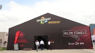 ÇEVREFEST'te 'İklim Tüneli' yoğun ilgi odağı oldu