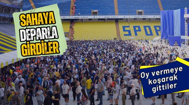 Fenerbahçe kongre üyeleri oy vermeye koşarak gitti